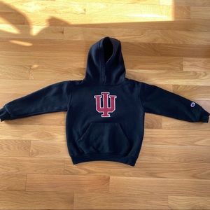 Indiana University Black Champion Hoodie Youth 6-7